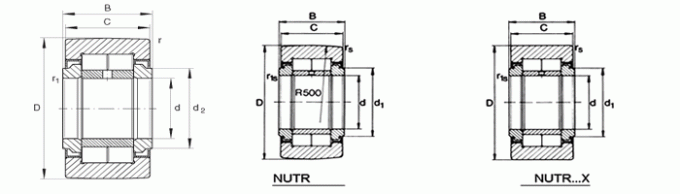 Siegel-axiale LKW-Rollenlager der Richtungs-NUTR25 für Hochleistungsmaschine 0