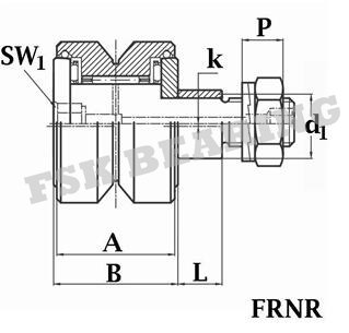 Gcr15 Bahn-Rollenlager des Material-FRN62 E-I für lineare Führer-Systeme 1