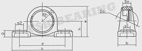 Metrische Lagersitz-Einheits-Roheisen-Form-Stahl-Edelstahl-Vertikalen-Art der Größen-P203 2